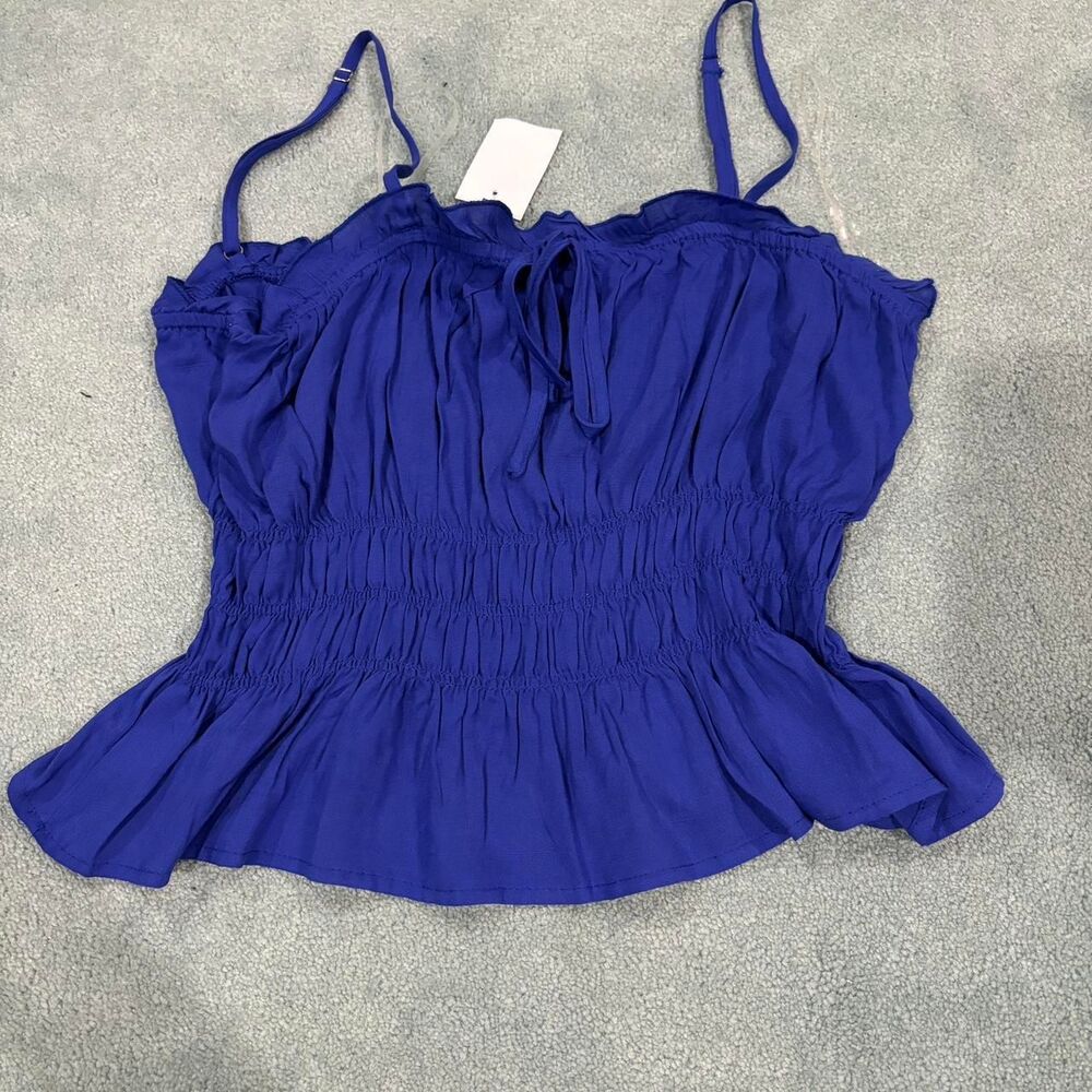 Unbranded Women's Blue Crop-top